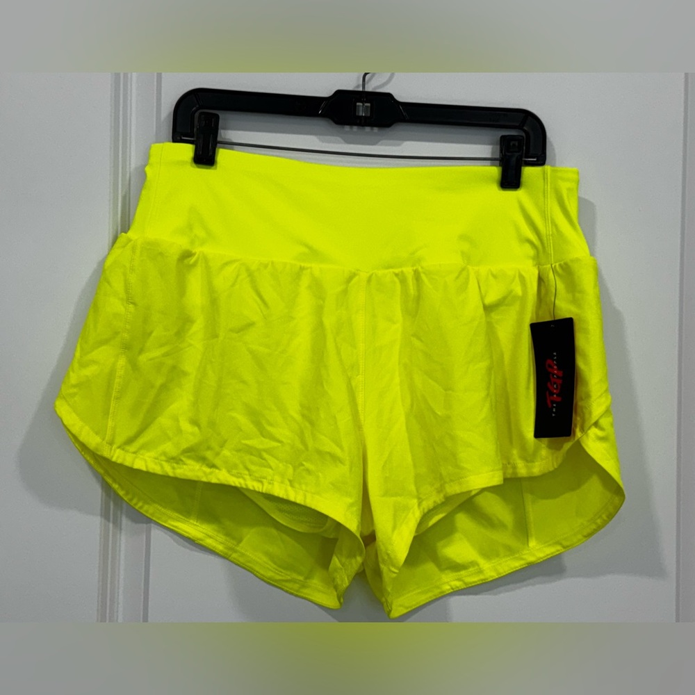 The Gym People Neon Yellow Women's Athletic Shorts Sz XL nwt